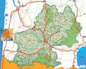 Kaart Midi-Pyrénées